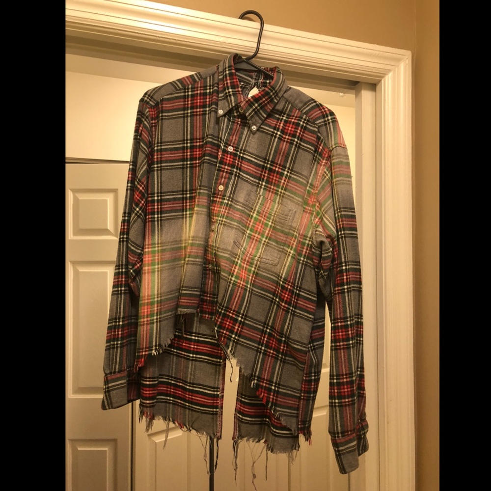 LF Furst of a Kind Custom Distressed Flannel